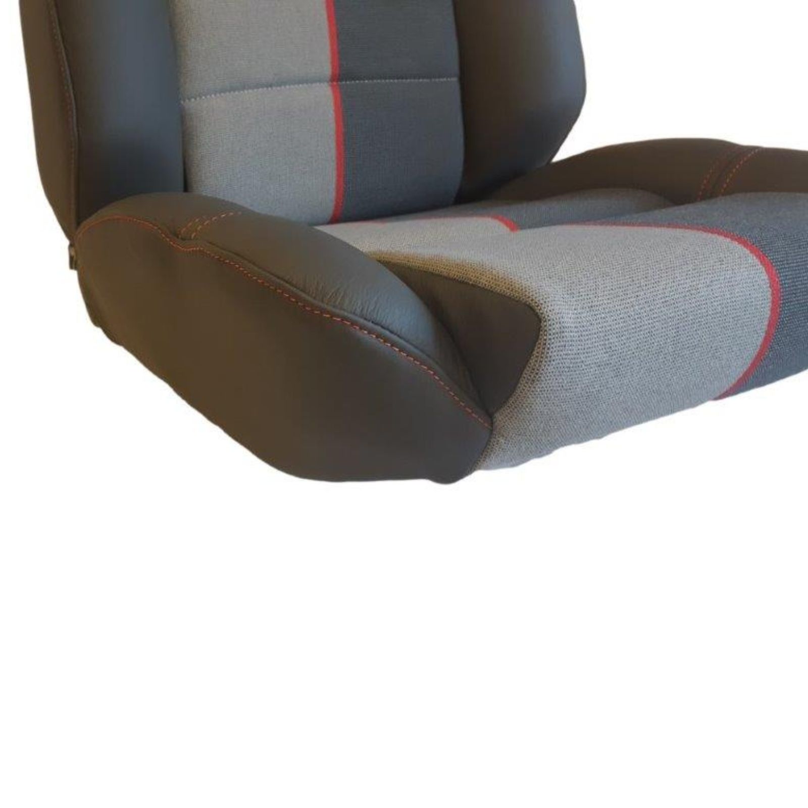 Coiffes Sièges Avant et Arrière en cuir gris anthracite et tissu Ramier pour Peugeot 205 CTI cabriolet