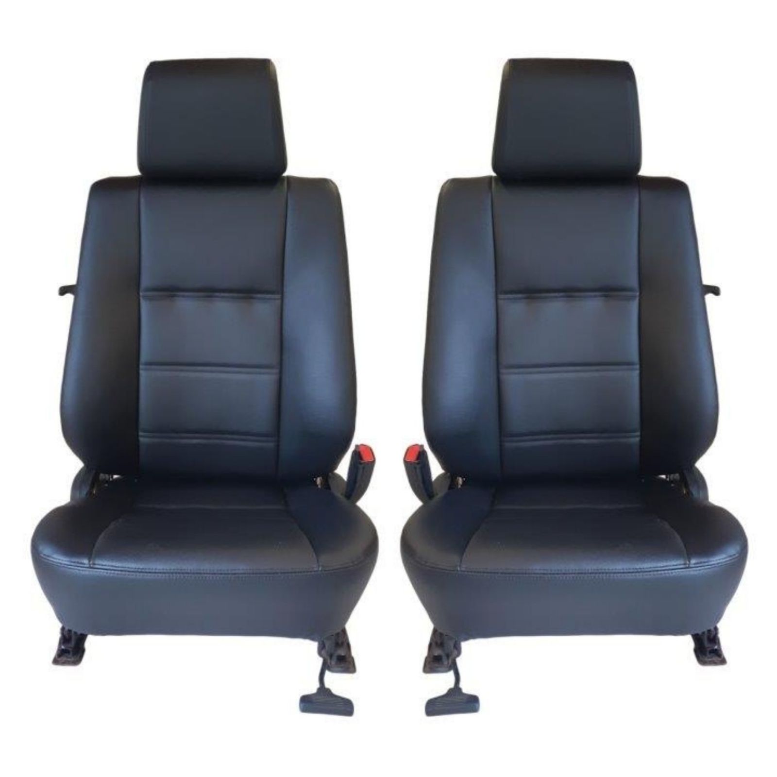 Coiffes sièges avant en simili cuir noir pour siège BMW E 30 coupé er 5 portes