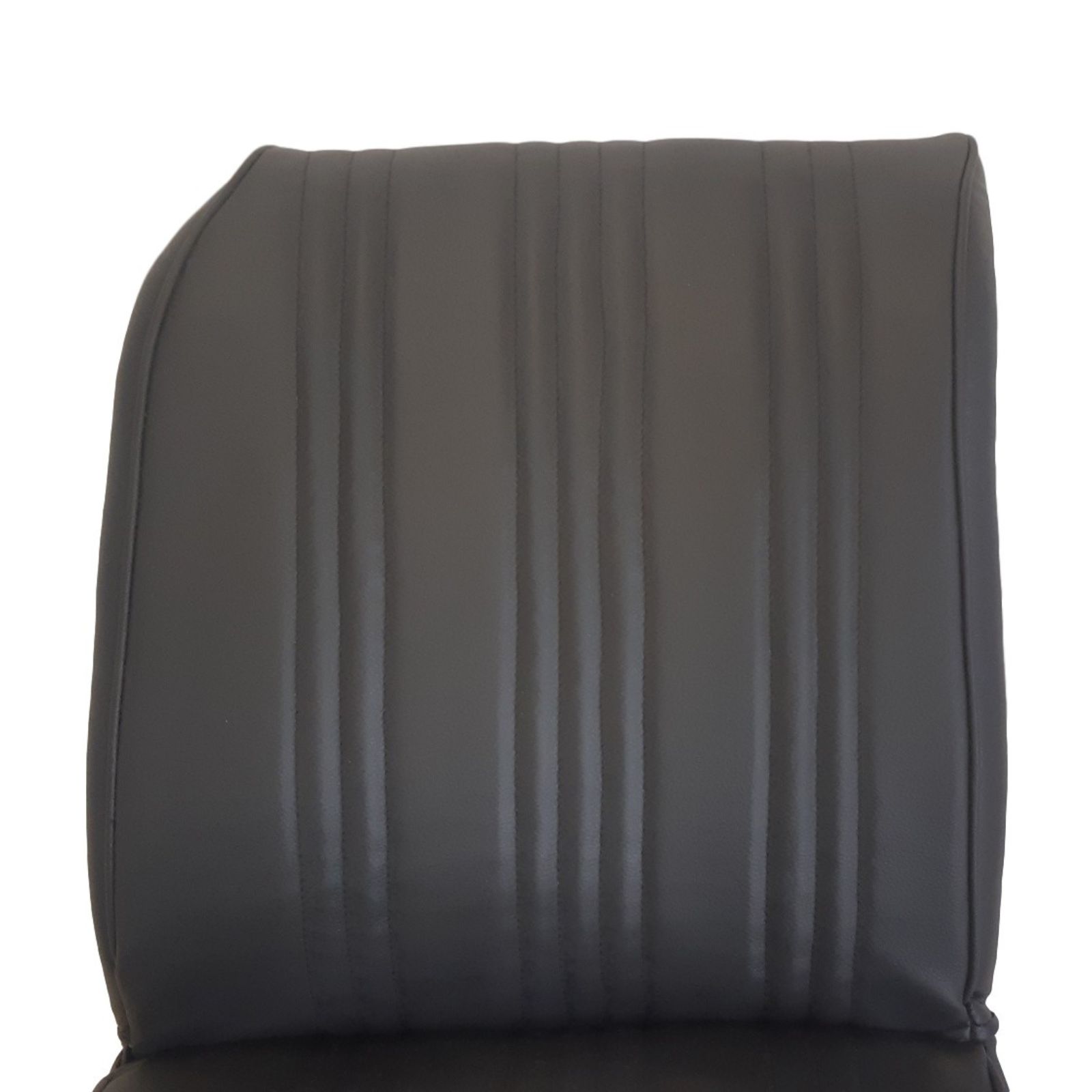 Coiffes de siège avant en simili cuir noir pour Citroën 2 CV