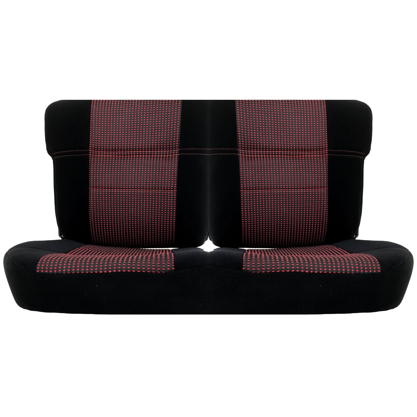 Coiffes Banquette tissu côtelé noir quartet rouge - Peugeot 205 GTI