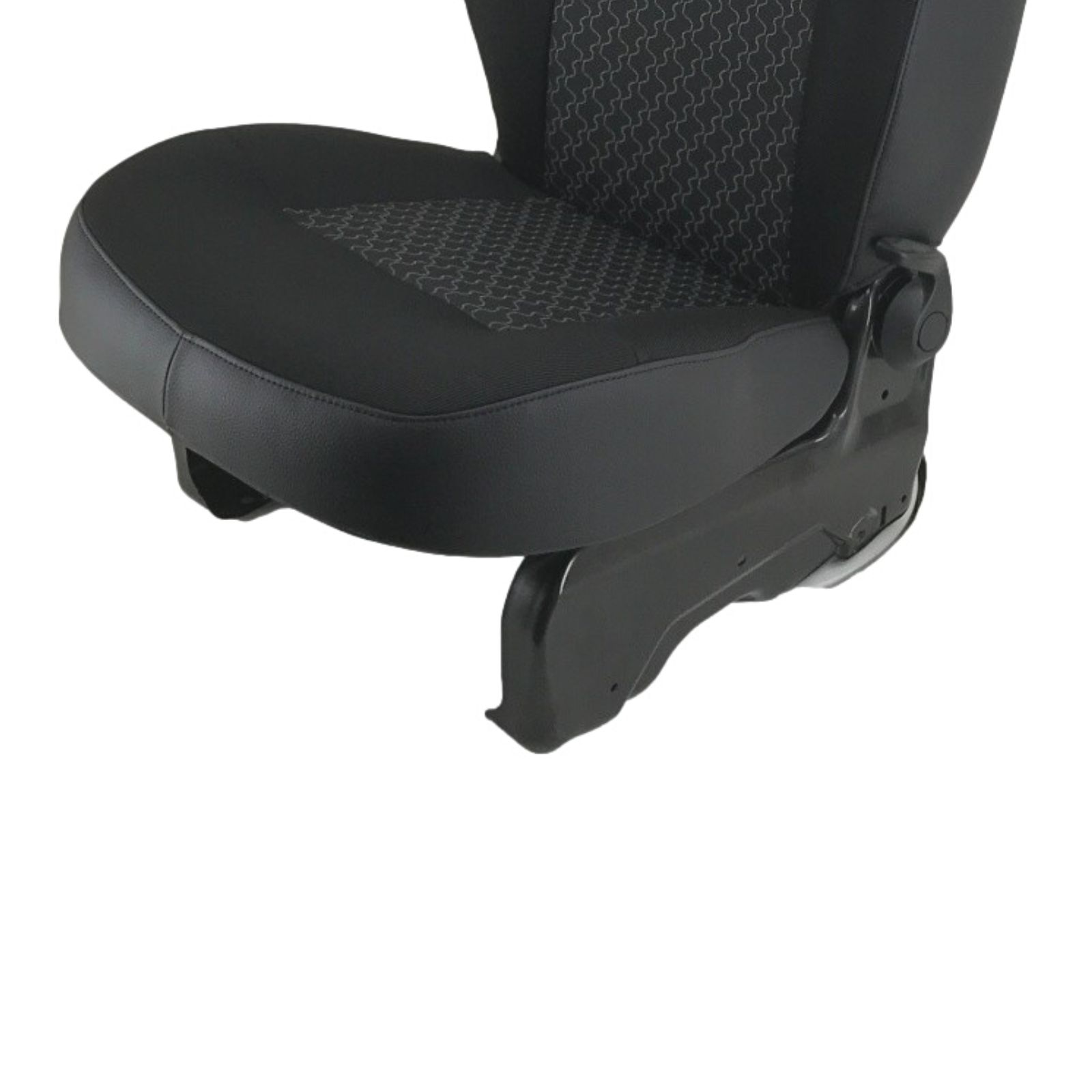 Sitzbezug in schwarz Stoff und Kunstleder für Renault Kangoo II