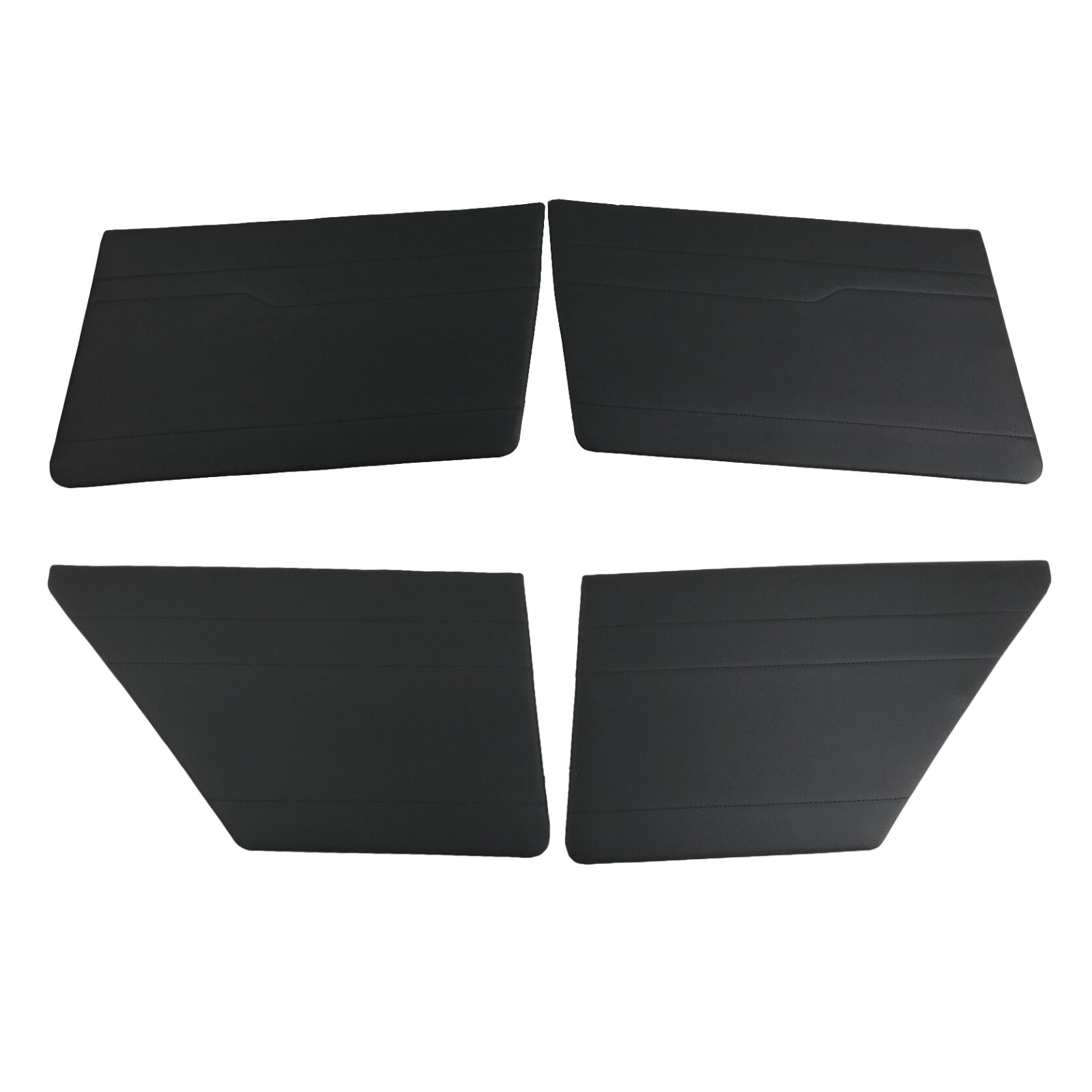 Panneaux de Portes Avant et Arrière en simili cuir noir pour Renault R5 berline