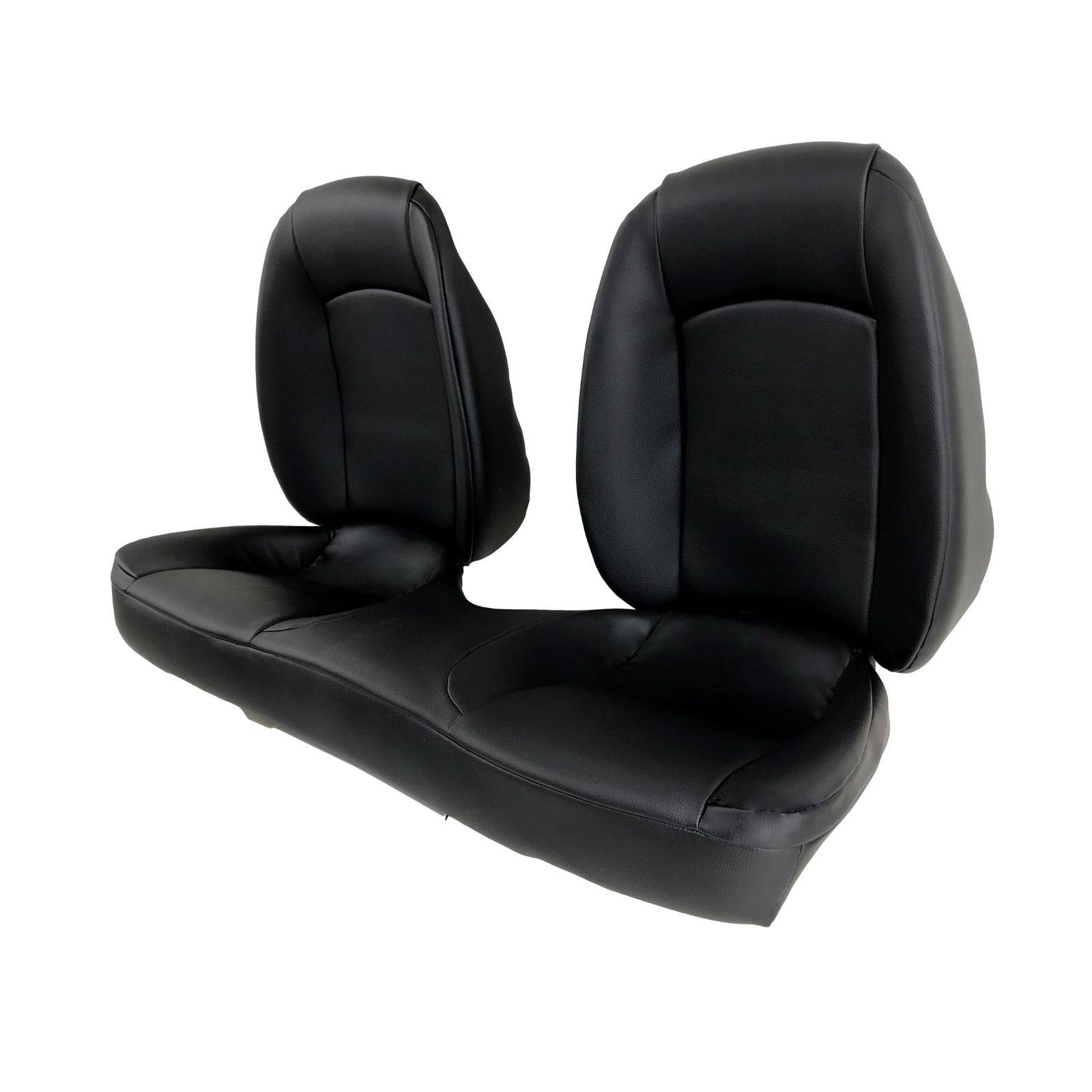 Coiffes Sièges Avant + banquette arrière en cuir noir pour Peugeot 206 CC cabriolet