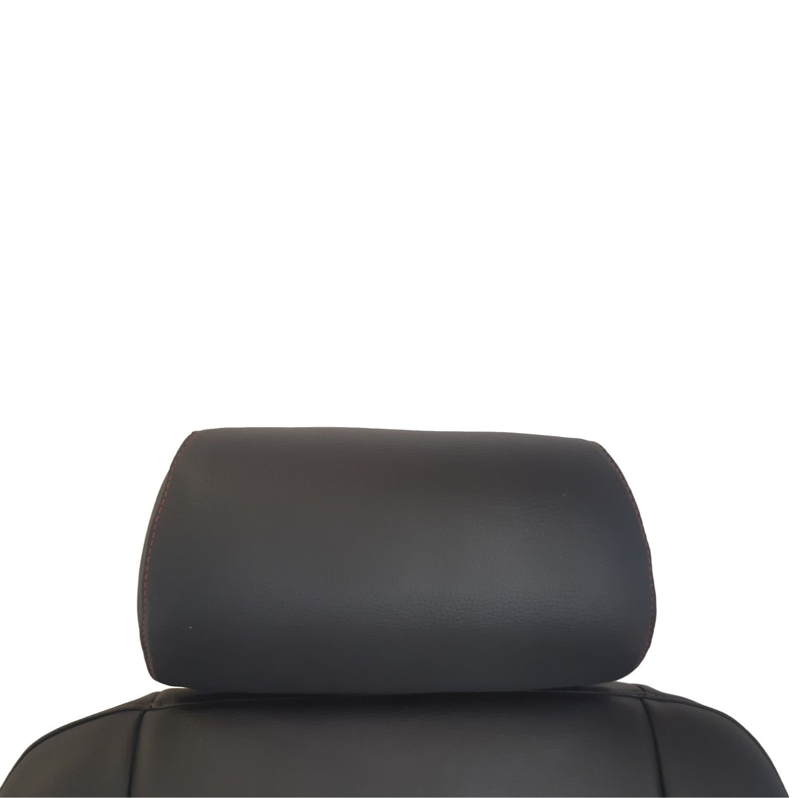 Coiffes sièges avant en cuir noir couture rouge pour Peugeot 205 GTI / CTI Cabriolet